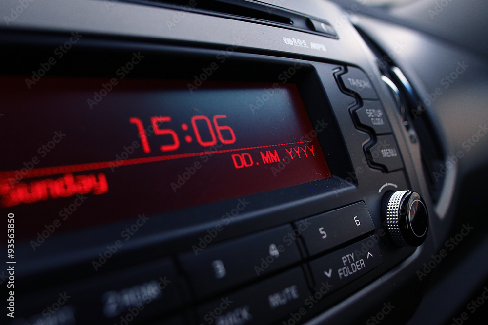 car interior - devices, the concept of driving car interior - devices, the concept of driving