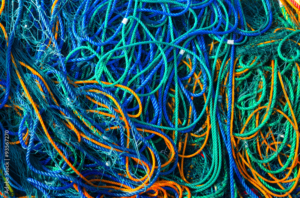 Colorful fishing net