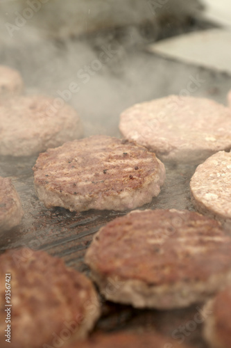 Preparation meat for burgers © Arkady Chubykin