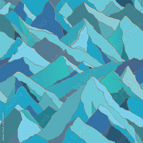 seamless pattern with mountains