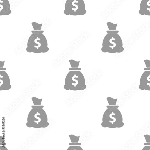 seamless pattern with Money bag icon