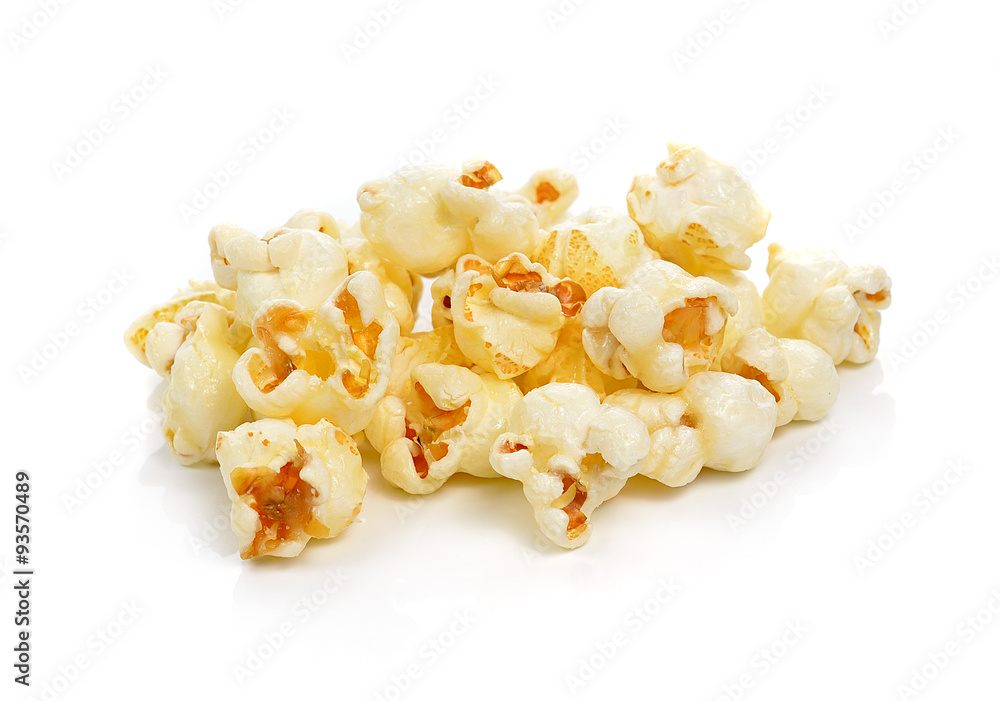 popcorn isolated on white background