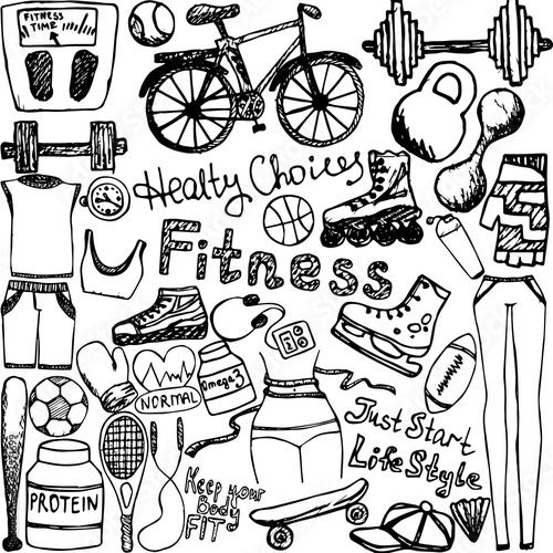 Fitness Icon Set