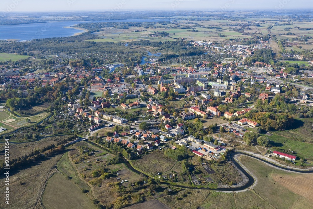 Aerial view of Wegorzewo Aerial view of Wegorzewo