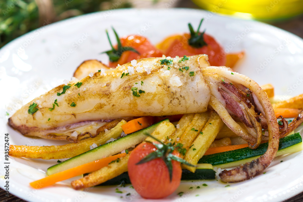 Grilled Adriatic Squid Grilled Adriatic Squid