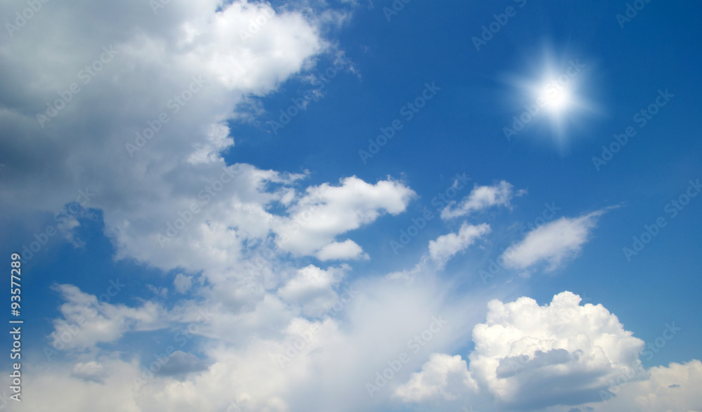 Naklejka premium blue sky