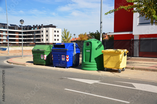 contenedores para el reciclaje de basura