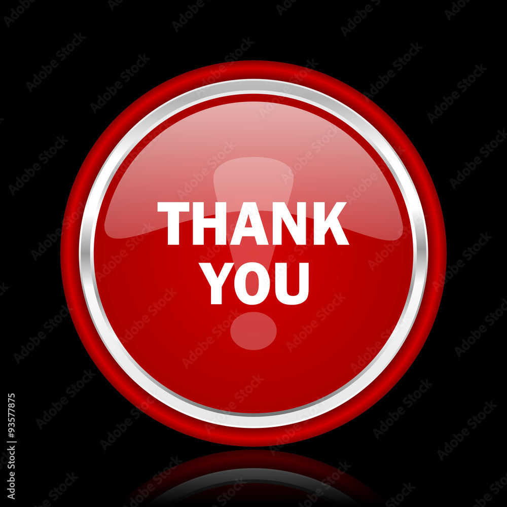 thank you red glossy cirle web icon on black bacground thank you red glossy cirle web icon on black bacground