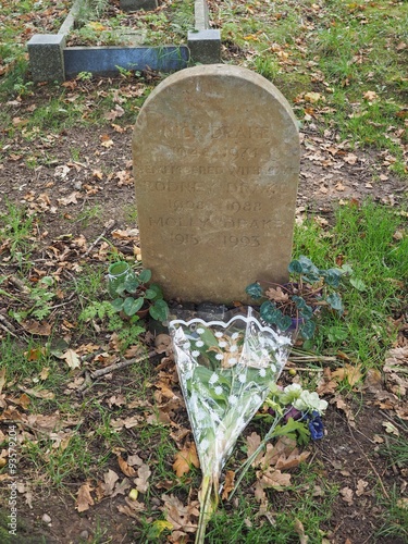 Canvas Print Nick Drake tomb in Tanworth in Arden