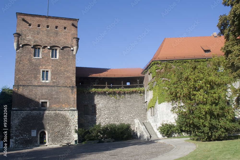 Royal Castlel interior courtyard.Wawel Hill.Krakow, Poland