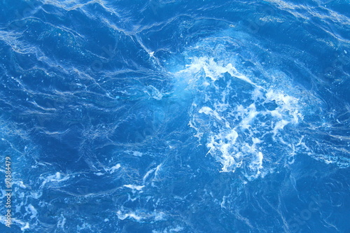 Deep blue sea bubbles photo image