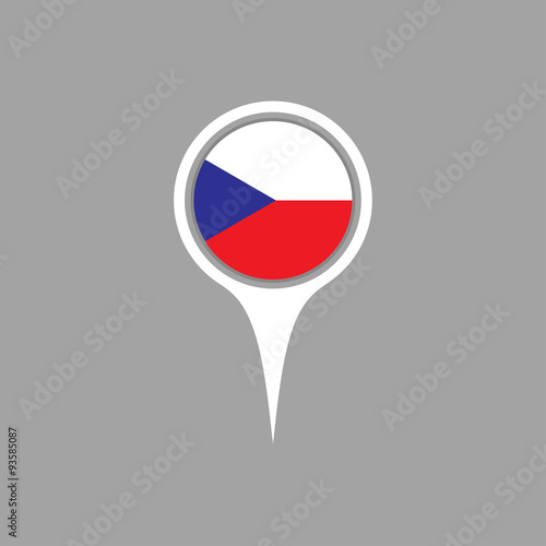 czech flag,pin Free Download czech flag,pin - GFXLoad