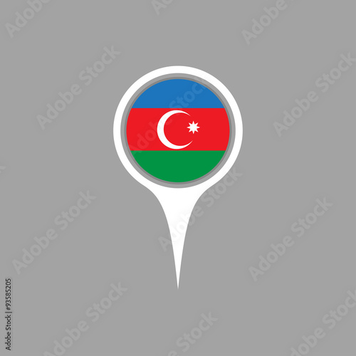 azerbaijan flag,pin Free Download azerbaijan flag,pin - GFXLoad