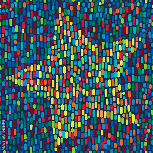Star consisting of many of color strokes seamless pattern