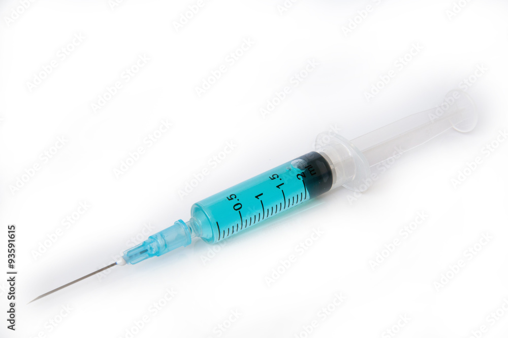 syringes isolated on white syringes isolated on white