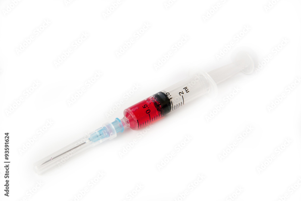 syringes isolated on white syringes isolated on white