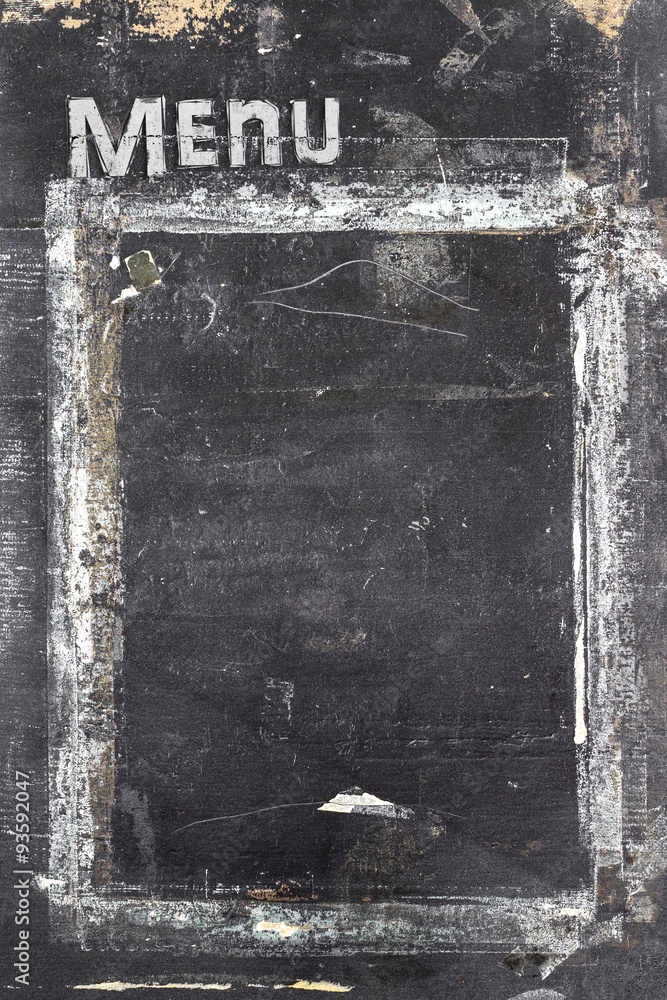 Fototapeta premium Chalkboard menu
