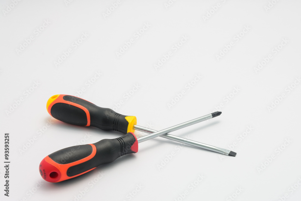 Yellow and Red Screwdriver