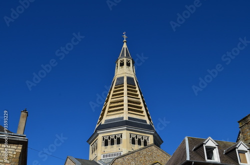 Clocher de l   glise Saint-Julien    Domfront  Orne-Normandie 