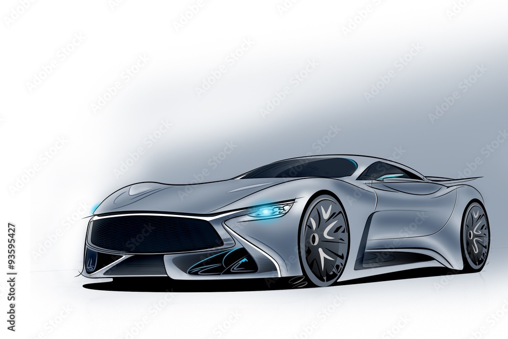 Naklejka premium Concept Car