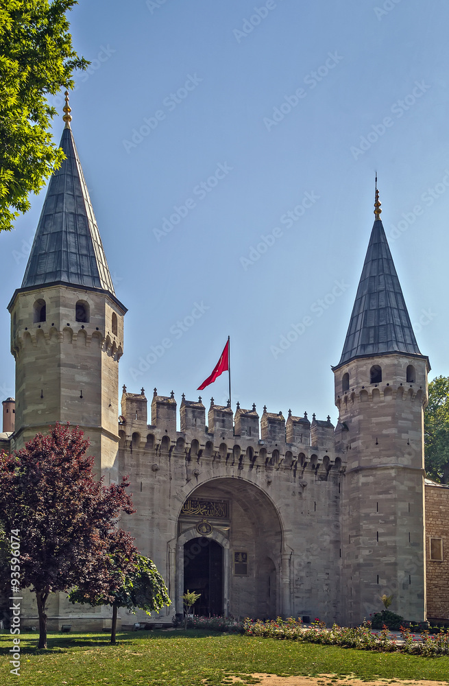 Gate to the Second courtyard of Topkapi Palace, Istanbul