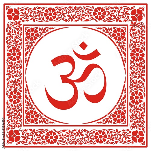 aum syllable, paisley design ,Hinduism, India