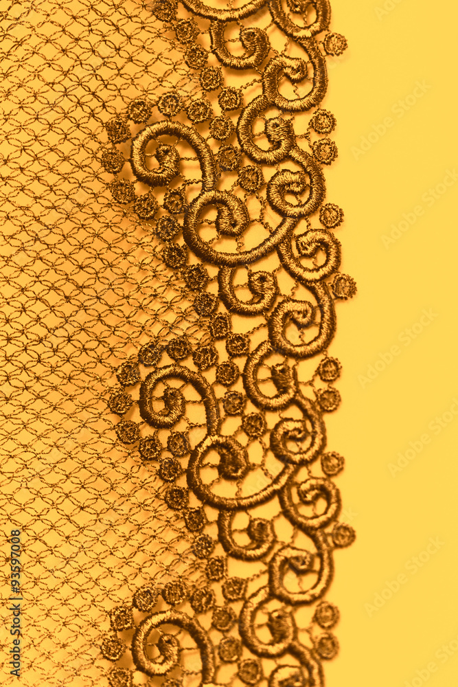 Decorative silver lace
