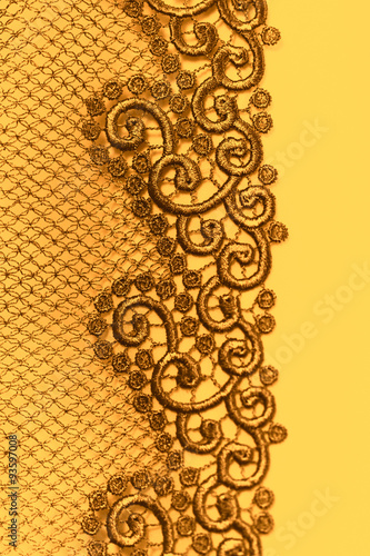 Decorative silver lace
