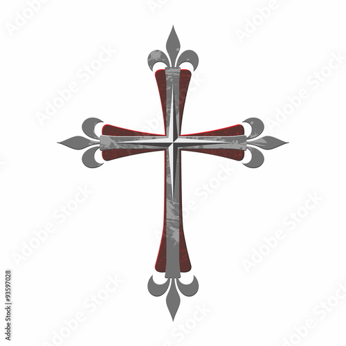 Christian cross, vintage, art