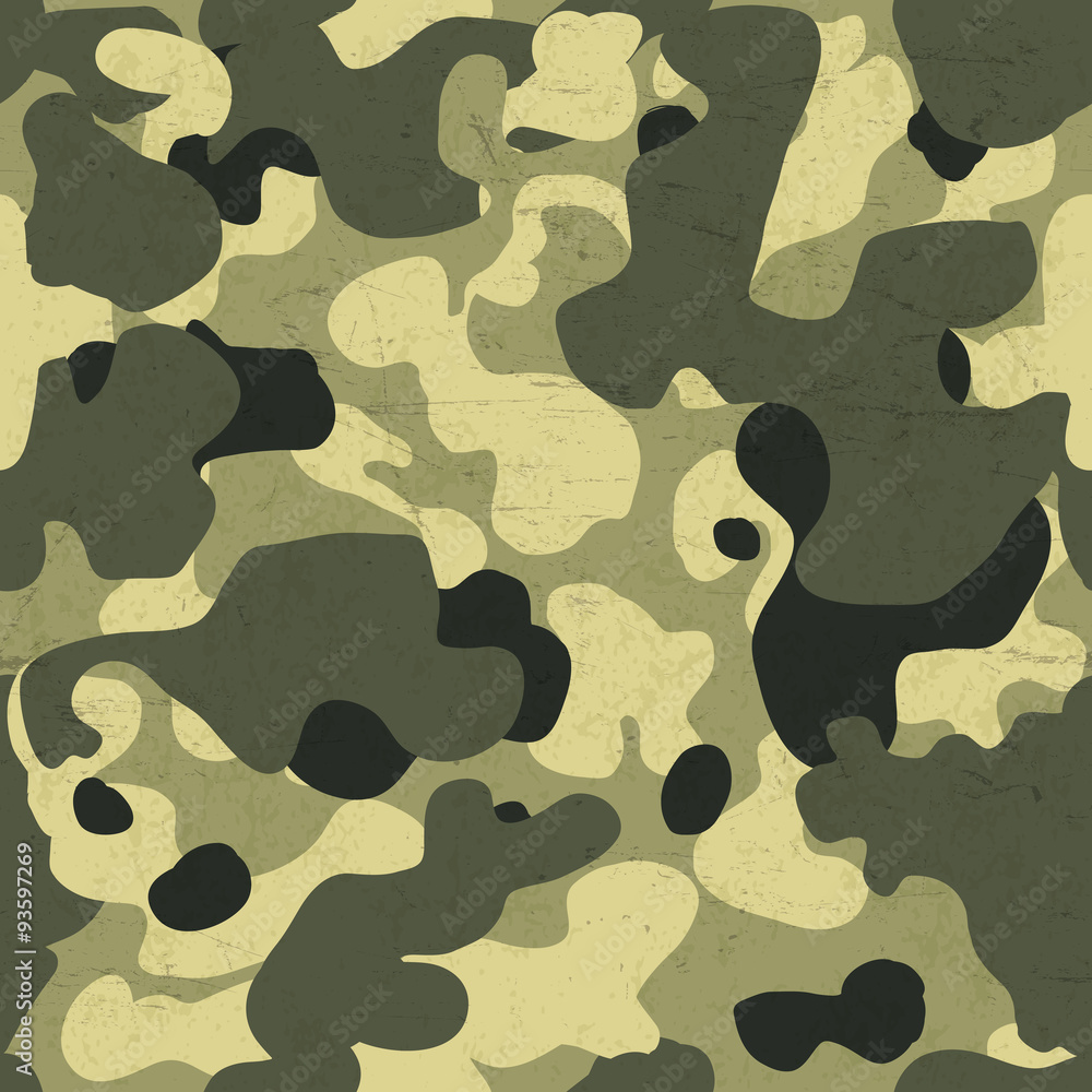 Fototapeta premium Military camouflage seamless pattern. Vector background with scr