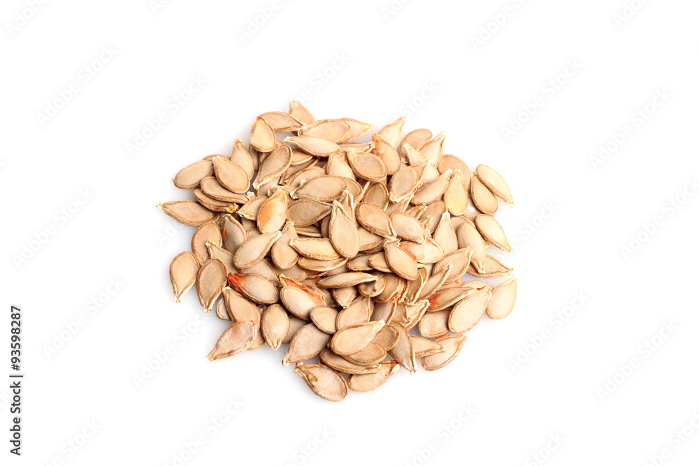 pumpkin seeds isolated on white background pumpkin seeds isolated on white background