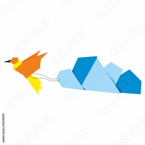 Bird and cloud