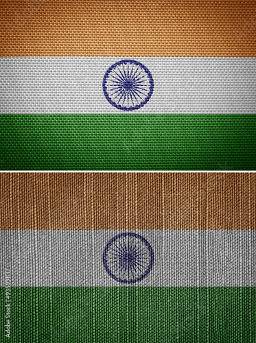 Indian textile flags #93599837