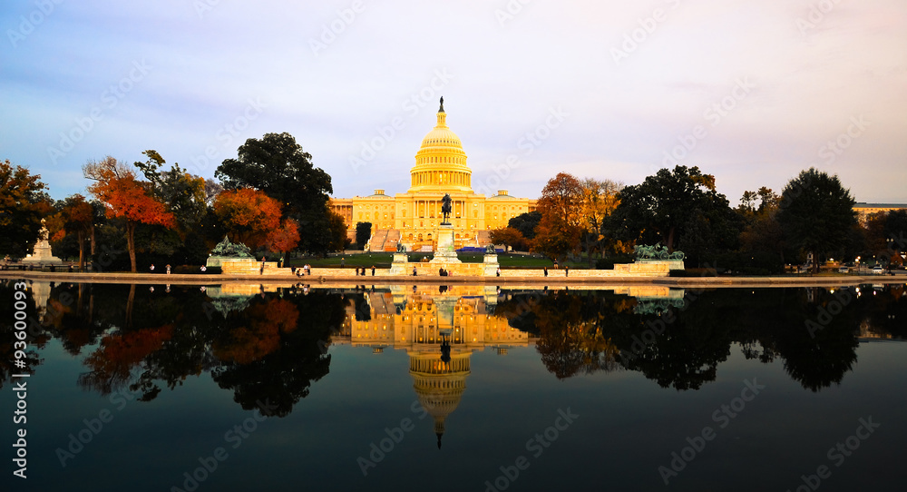 The United States Capitol building in Washington DC, USA