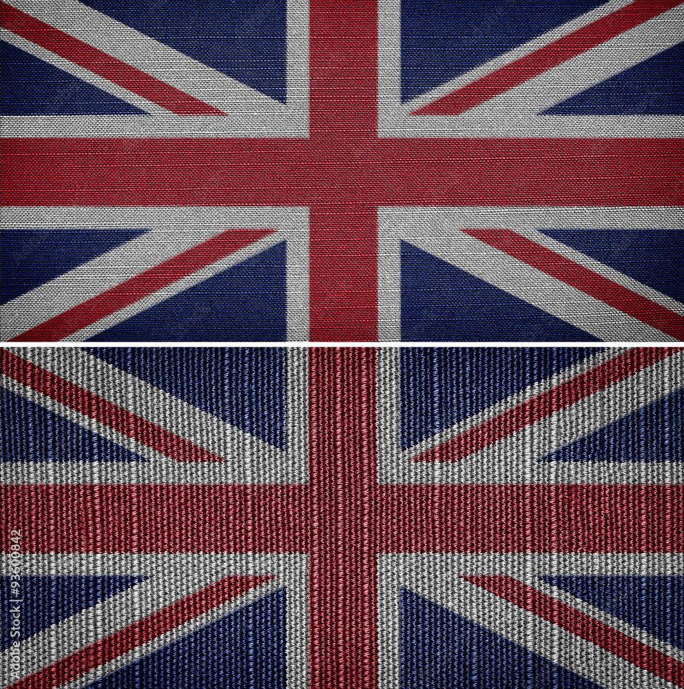 Fototapeta premium Cloth england flag in the background
