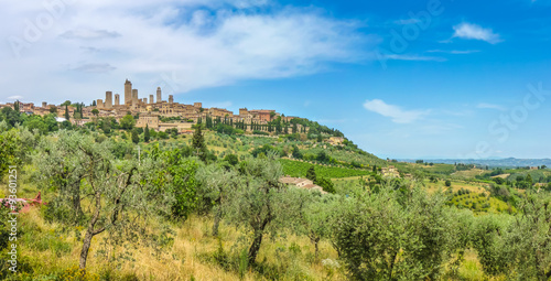 Medieval town of San Gimignano  Tuscany  Italy