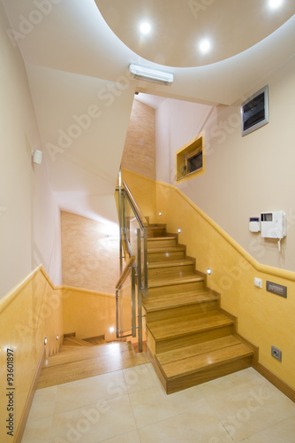 Stairs in luxury apartment