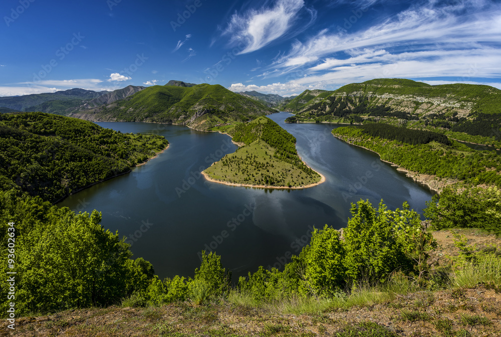 Meander of river Arda, Bulgaria