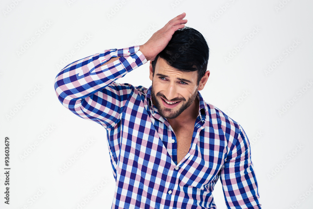 Portrait of a stressed man Portrait of a stressed man