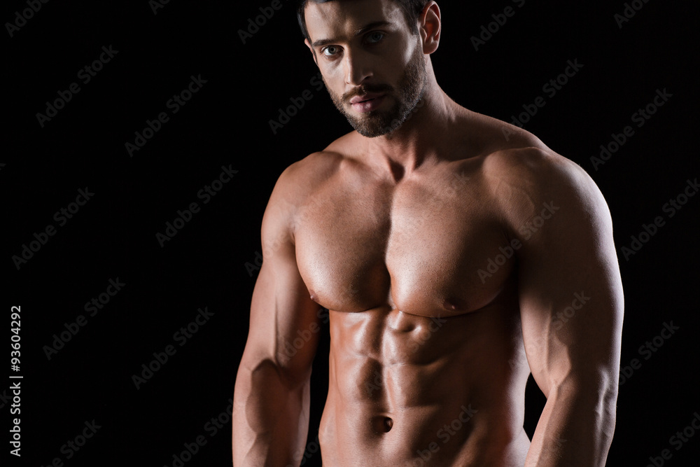 Portrait of a muscular handsome man Portrait of a muscular handsome man