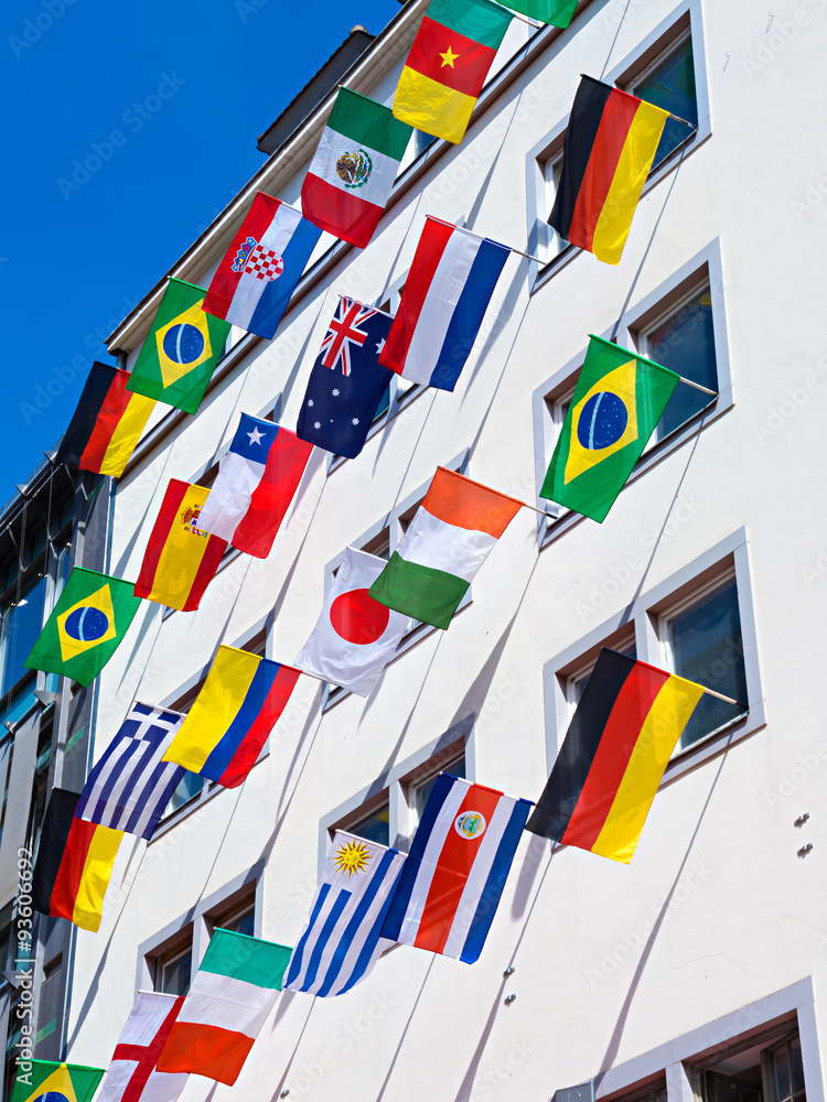 Obraz premium Flaggenparade