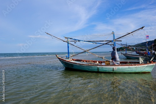 Fisherman Boat used as a vehicle for finding fish in the sea © Anupong Suvanichkul