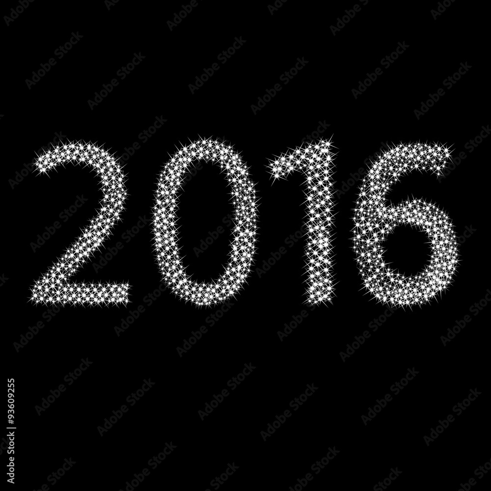 Happy New Year 2016 From Stars. Vector Happy New Year 2016 From Stars. Vector