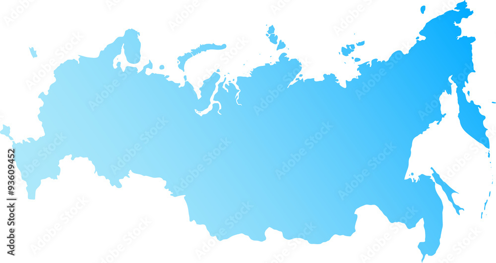 Obraz premium New map of the Russian Federation and Crimea