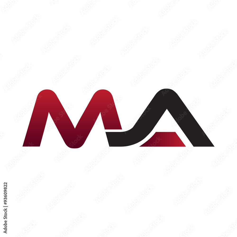 Modern Initial Logo MA