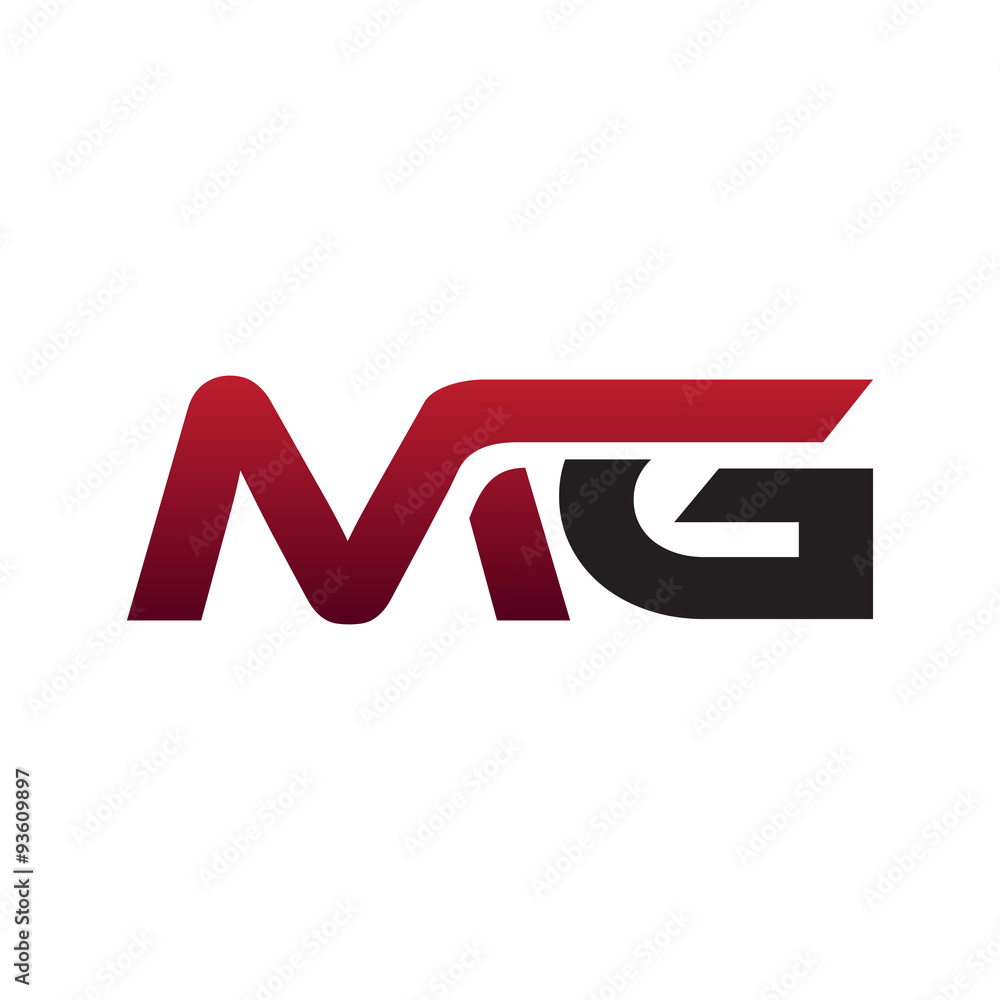 Modern Initial Logo MG Modern Initial Logo MG