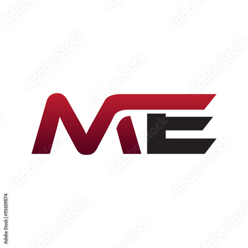 Modern Initial Logo ME