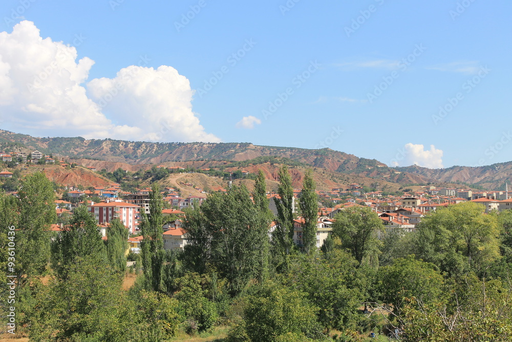 The settlement Nalihan Regional Ankara Turkey, nature reserve, mountains, forests, lakes