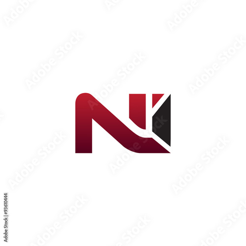 Modern Initial Logo NI