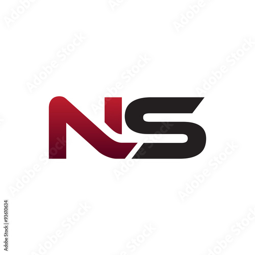 Modern Initial Logo NS